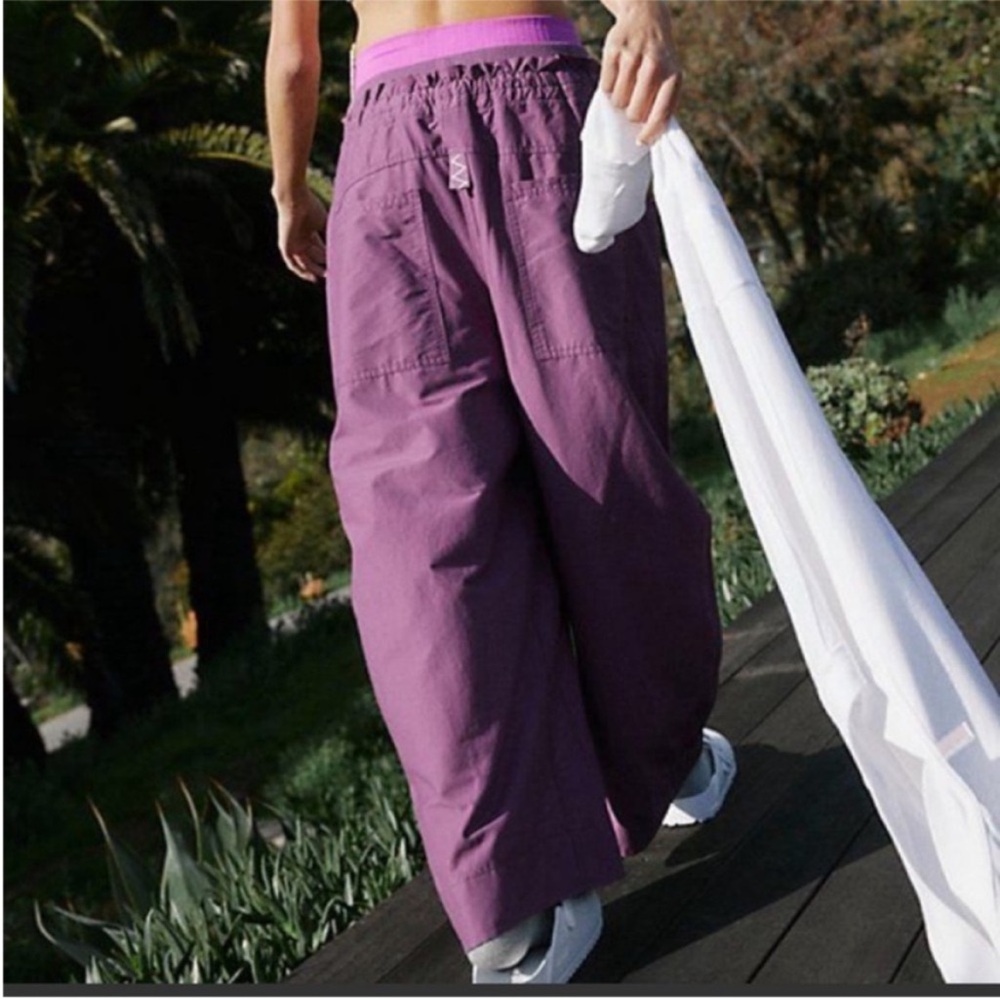 FP Movement Medium Pants Fresh Start black tea mulberry purple wide leg barrel